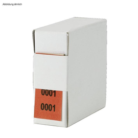 Archiv-Nummern, doppelt 35001 - 36000, rot Produktbild