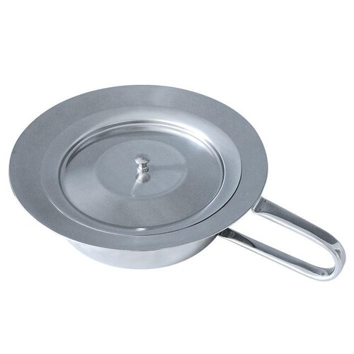 Stechbecken mit Hohlgriff und Deckel für Erwachsene Produktbild Front View L