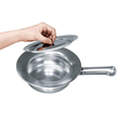 Stechbecken mit Flachgriff und Deckel für Kinder Produktbild