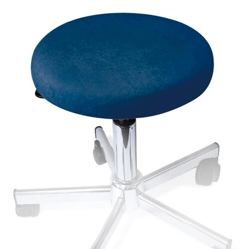 Hockerbezug Frottee marine für Hocker 40 bis 45 cm Ø Produktbild Front View L