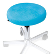 Hockerbezug Frottee türkisblau für Hocker 40 bis 45 cm Ø Produktbild