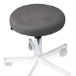 Hockerbezug Frottee graphit für Hocker 40 bis 45 cm Ø Produktbild