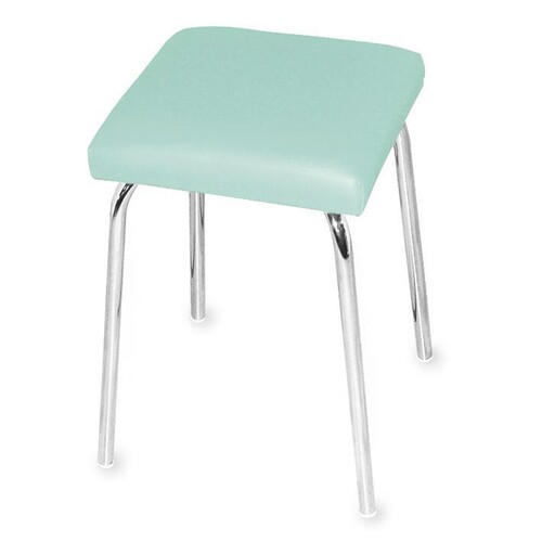 Stapelhocker ratiomed mit viereckigem Polstersitz pastelmint Produktbild Front View L