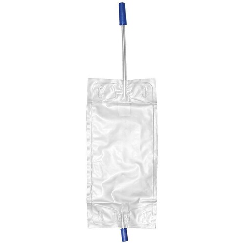 Urinbeinbeutel 750 ml, einzeln steril verpackt Produktbild Front View L