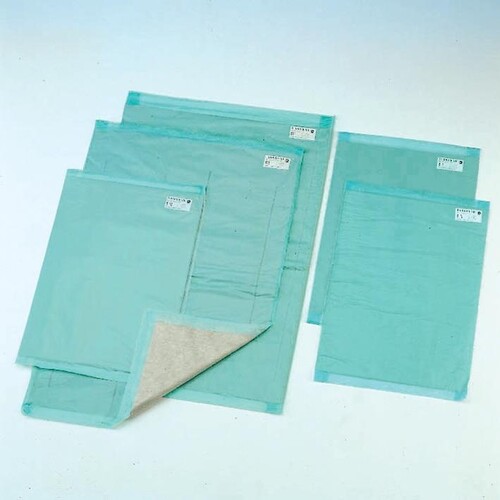 Krankenunterlagen ratiomed 60 x 90 cm 230 g, 20-lagig, grün (50 Stck.) (KTN=50 STÜCK) Produktbild Front View L