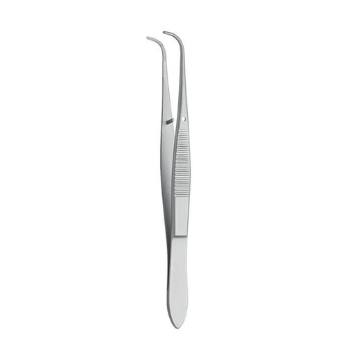 anat. Pinzette, fein, stark gebogen, 9,5 cm Produktbild Front View L