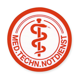 Schild: Med.Techn. Notdienst Produktbild