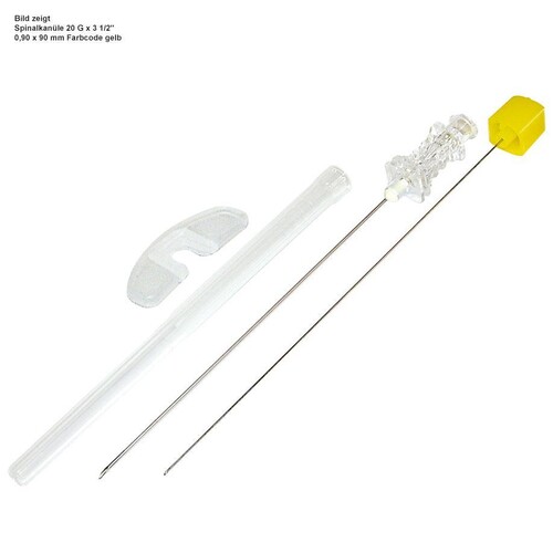 spine-ject Spinalkanülen 22 G x 1 1/2'', 0,70 x 38 mm, schwarz (20 Stck.) (PACK=20 STÜCK) Produktbild