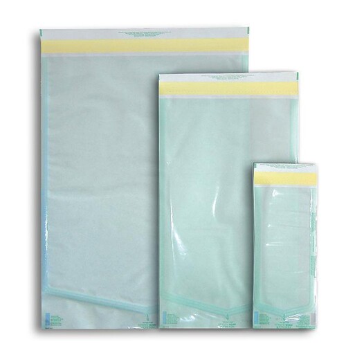 Steri-Beutel 130 x 254 mm ohne Falte, selbstklebend Produktbild Front View L