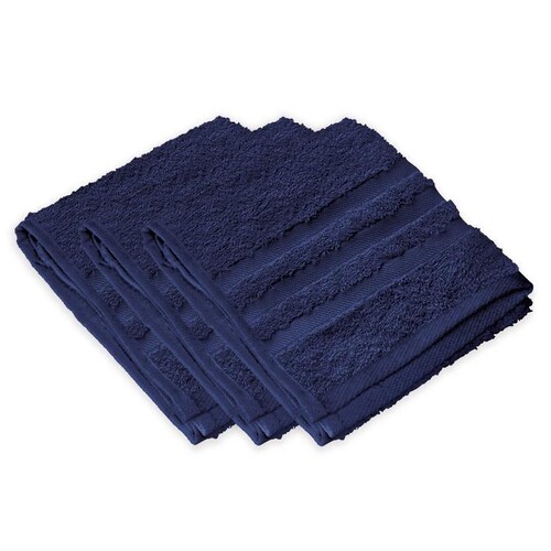 Gästetücher marine, 30 x 50 cm (3 Stck.) (PACK=3 STÜCK) Produktbild Front View L