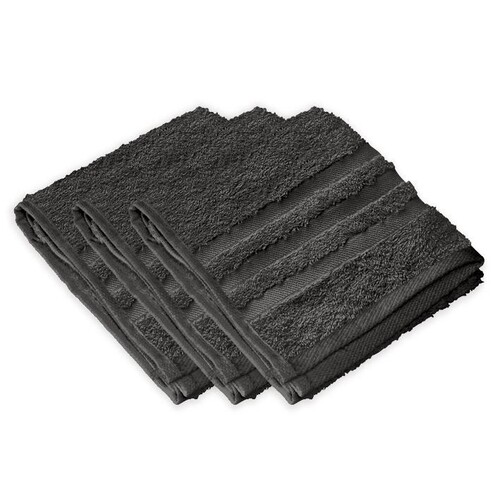 Gästetücher anthrazit, 30 x 50 cm (3 Stck.) (PACK=3 STÜCK) Produktbild Front View L