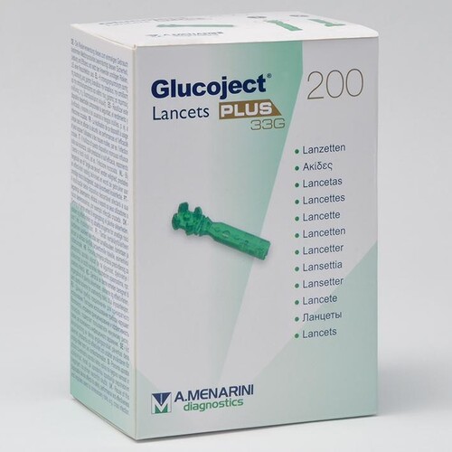 Glucoject Lancets Plus (200 Stck.) Produktbild Front View L