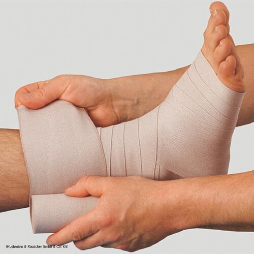 Durelast Kurzzugbinde Combi 5 m x 8 cm + 5 m x 10 cm Produktbild Front View L