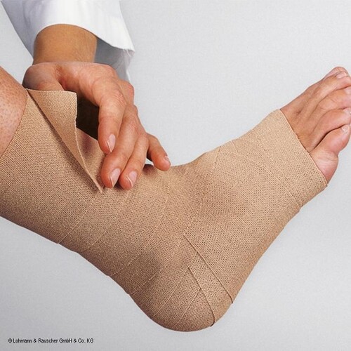 Rosidal haft-Binde hautfarben 5 m x 8 cm Produktbild Front View L