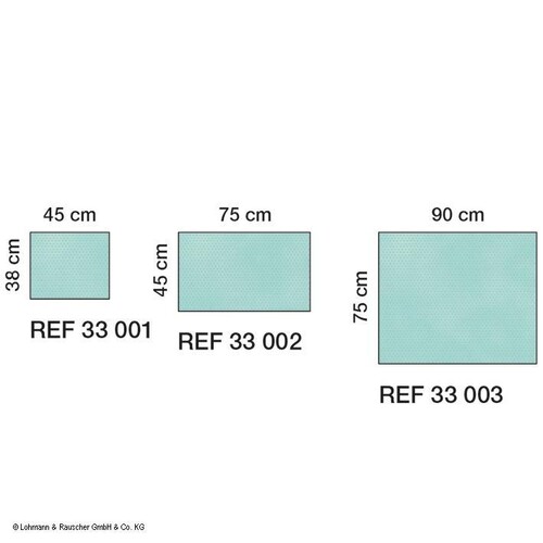Raucodrape Abdecktücher steril, 2-lagig, 45 x 75 cm (120 Stck.) (PACK=120 STÜCK) Produktbild Front View L