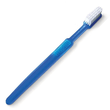 Einmal-Zahnbürsten ohne Paste, blau (100 Stck.) (PACK=100 STÜCK) Produktbild
