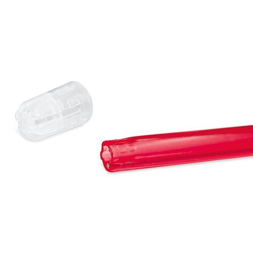 Einmal-Speichelsauger mit abnehmbarem Filter, rot (100 Stck.) (BTL=100 STÜCK) Produktbild Additional View 1 L