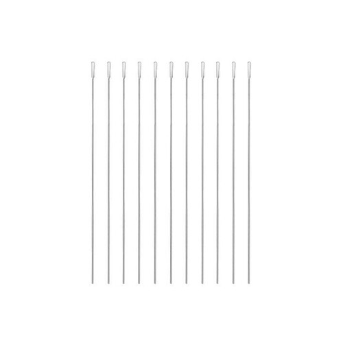 Wattestäbchen Aluminium, steril, 15 cm, Ø 1 mm, Wattekopf Ø 2 mm (100 Stck.) (BTL=100 STÜCK) Produktbild Front View L