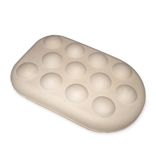 Ansatzteil Noppenmoosgummischuh für Großflächenmassagegerät  Produktbild Front View L