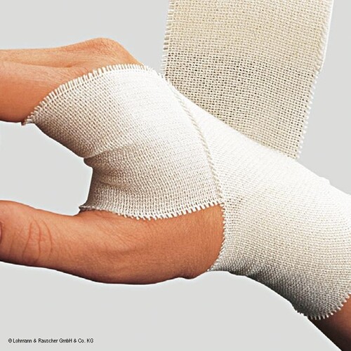 Idealbinden 5 m x 15 cm, ohne Verbandklammern (10 Stck.) (PACK=10 STÜCK) Produktbild Front View L