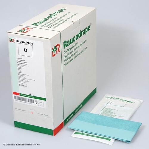 Raucodrape PRO Epidural-Abdecktücher steril, 2-lagig, 55 x 90 cm (45 Stck.) (PACK=45 STÜCK) Produktbild Front View L