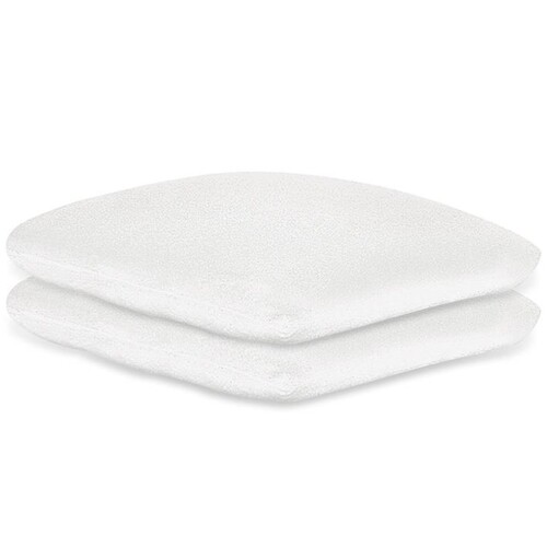 Kissenbezüge Frottee weiß, 40 x 40 cm, mit Reißverschluss (2 Stck.) (PACK=2 STÜCK) Produktbild Front View L