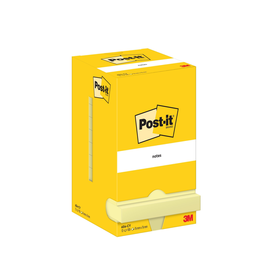 Haftnotizen Post-it Notes 12 Blöcke 76x76mm gelb Papier 3M 654 CY (PACK=12x 100 BLATT) Produktbild