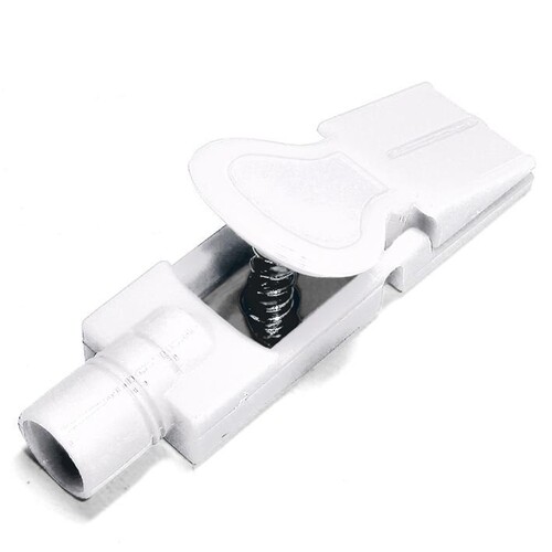 RT-Anschluss für TAB Elektroden mit 4 mm Bananenstecker-Anschluss weiß (10 Stck.) (BTL=10 STÜCK) Produktbild Front View L