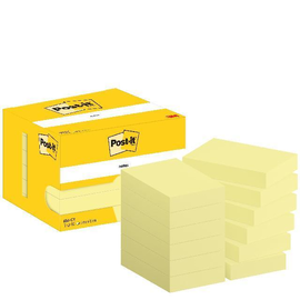 Haftnotizen Post-it Notes 12 Blöcke 51x76mm gelb Papier 3M 656 CY (PACK=12x 100 BLATT) Produktbild