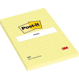 Haftnotizen Post-it Notes 12 Blöcke 76x102mm gelb Papier 3M 657 CY (PACK=12x 100 BLATT) Produktbild