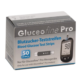 Gluceofine Pro Blutzuckerteststreifen (2 x 25 T.) Produktbild