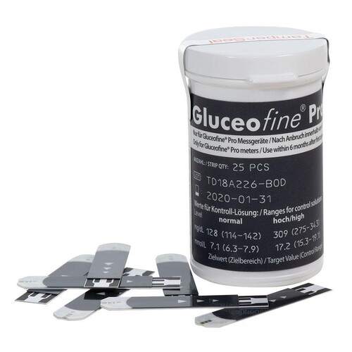 Gluceofine Pro Blutzuckerteststreifen (2 x 25 T.) Produktbild Additional View 1 L