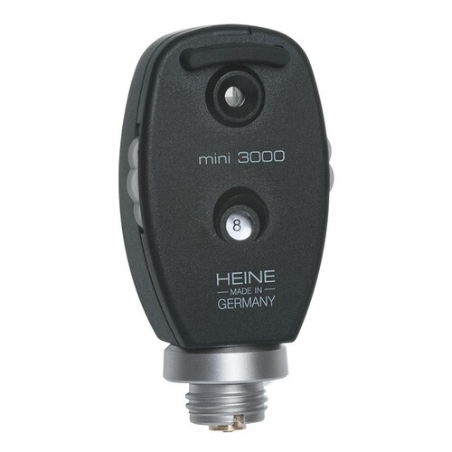 mini 3000 Ophthalmoskop-Kopf 2,5 V XHL, schwarz, ohne Griff Produktbild Front View L