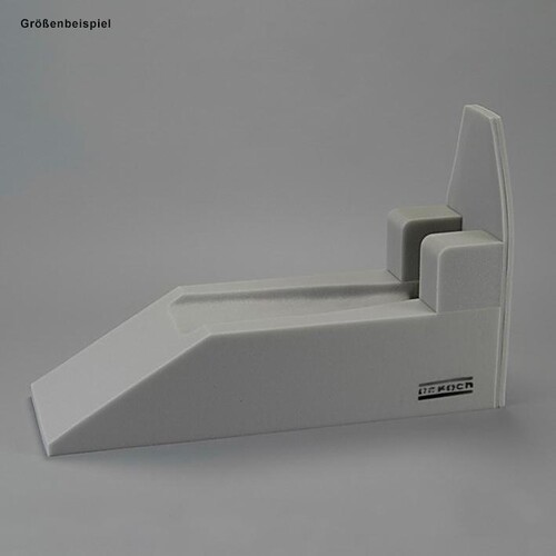 Beinhochlagerungsschiene nach Schulze Gr. 1 mit Kunststoff-Sohle 75 x 25 x 18 cm Produktbild Front View L