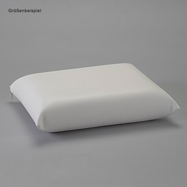 OP-Kissen, Kunstlederbezug weiß 40 x 40 cm, Höhe 10 cm Produktbild