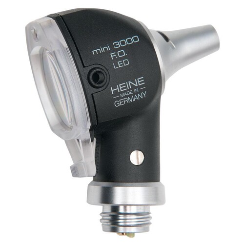 mini 3000 F.O. Otoskop-Kopf 2,5 V LED, schwarz, ohne Griff Produktbild Front View L