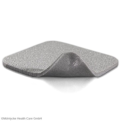 Mepilex Ag Schaumverband steril, 10 x 20 cm (5 Stck.) (PACK=5 STÜCK) Produktbild Front View L