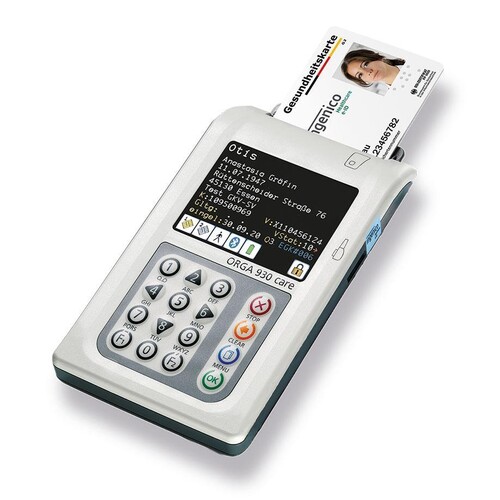 ORGA 930 care mobiles eHealth-Kartenterminal Produktbild Front View L