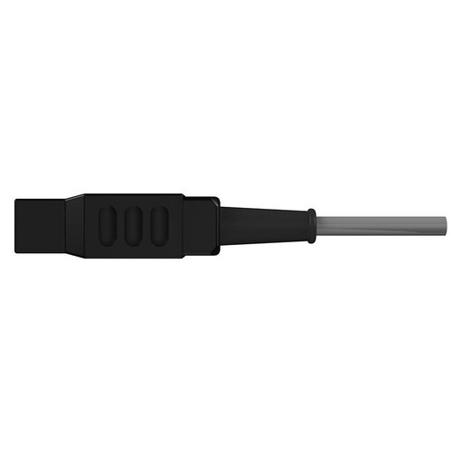 HF-Kabel bipolar, Flachstecker Vierkant, 5 m Produktbild Front View L