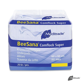 BeeSana Comflock Super Krankenunterlagen 2-lagig, 60 x 60 cm (6 x 25 Stck.) Produktbild