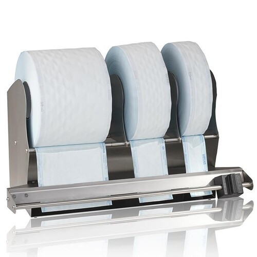 Rollenhalter für MELAseal Pro mit Abschneidevorrichtung Produktbild Front View L