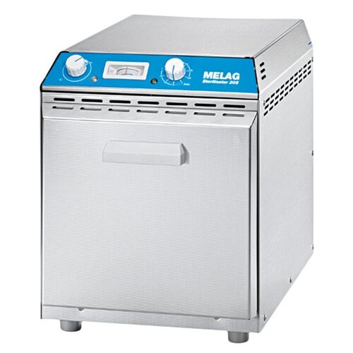 Heißluft-Sterilisator 205 mit Halterung für 6 Tabletts Produktbild Front View L