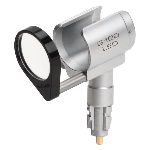 G100 geschlitztes Kopfstück LED mit Schwenklupe, ohne Griff Produktbild Front View L