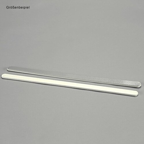Aluminium-Stab gepolstert für Fingerverbände, 480 x 25 mm Produktbild Front View L
