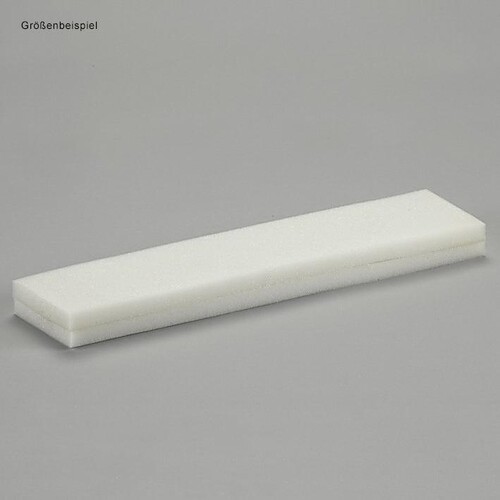 Alu-Schiene 30 x 5 cm, 3 cm hoch, beidseitig gepolstert Produktbild Front View L