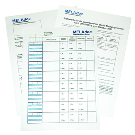 MELAdoc Dokumentationsblätter (10 Blöcke à 100 Blatt) Produktbild
