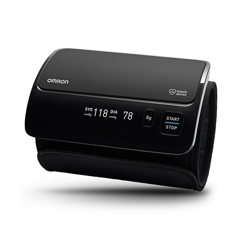OMRON EVOLV vollautomatisches Oberarm-Blutdruckmessgerät Produktbild Front View L