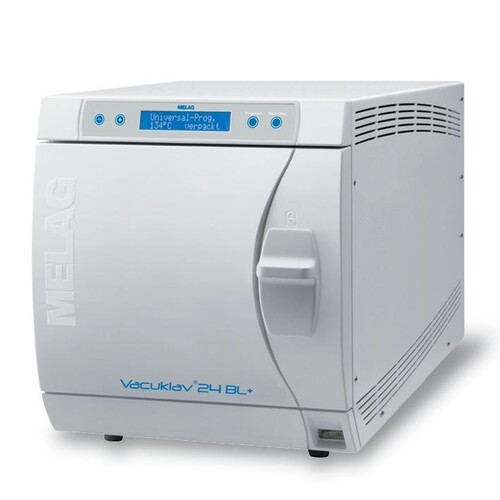 Vacuklav 24 BL+ Ausführung mit Festwasseranschluss Produktbild Front View L