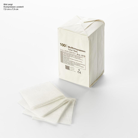 miro-mullkompressen 8-fach, unsteril, 10 x 10 cm (100 Stck.) (PACK=100 STÜCK) Produktbild
