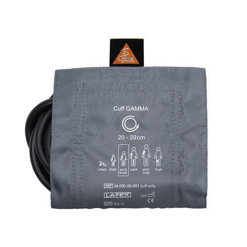 Klettenmanschette komplett, 2-Schlauch, Erwachsene klein, 14 x 53 cm für GAMMA XXL LF Blutdruckmessgerät Produktbild Front View L